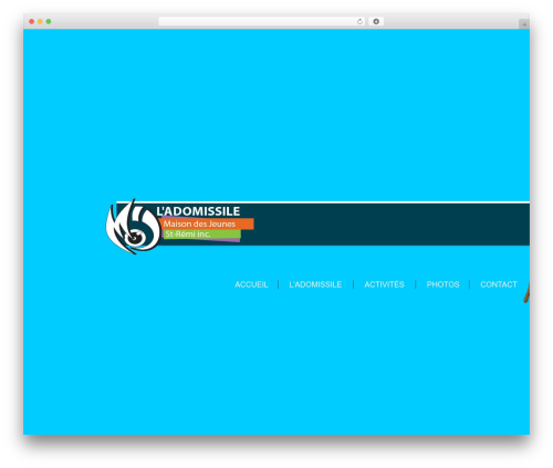 Thème Blank Bootstrap theme WordPress - adomissile.com