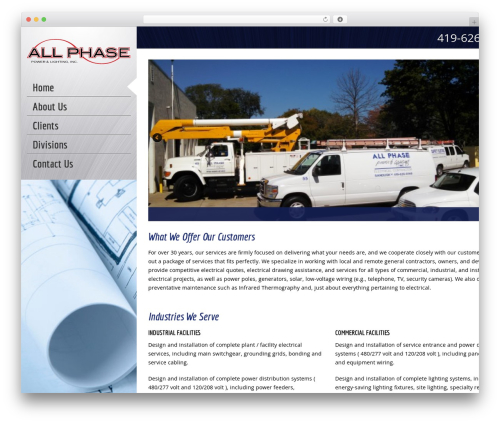WordPress theme ALL-PHASE - allphasepl.com