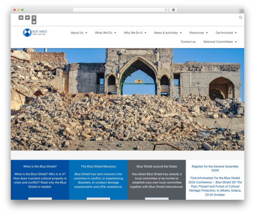 WordPress theme Astra - theblueshield.org