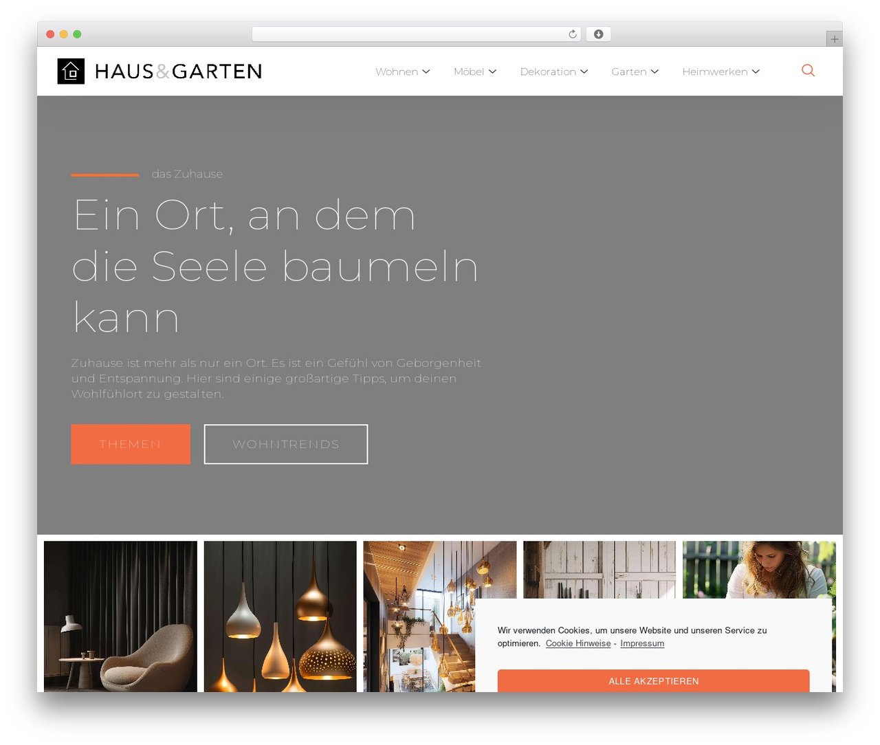 WordPress theme Gründer.de Theme - pool-und-garten.com