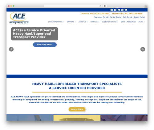 Creative Basic theme WordPress - aceheavyhaul.com