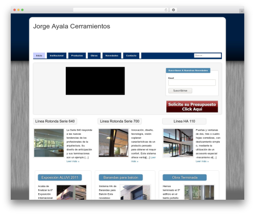 Dynamik theme WordPress - aluminiojorgeayala.com.ar