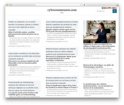 Esteem WordPress theme - cybercommunes.com