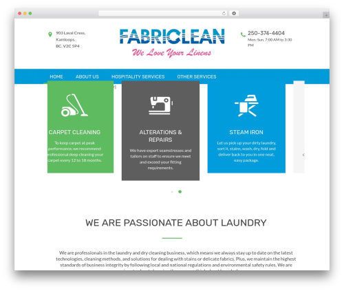 Laundry helper WordPress plugin - fabriclean.ca