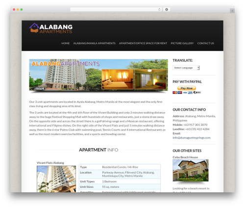 Smartbox theme WordPress - alabangapartments.com