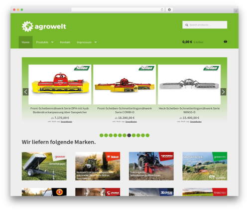 Storefront WordPress store theme - agrowelt.net