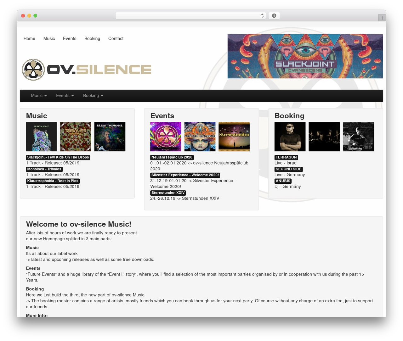 The Bootstrap WordPress theme - ov-silence.net