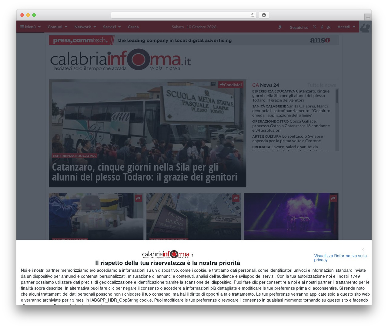 WordPress theme edidesk - calabriainforma.it