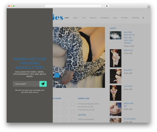 Touchy by bonfire WordPress plugin - sultryselfies.com