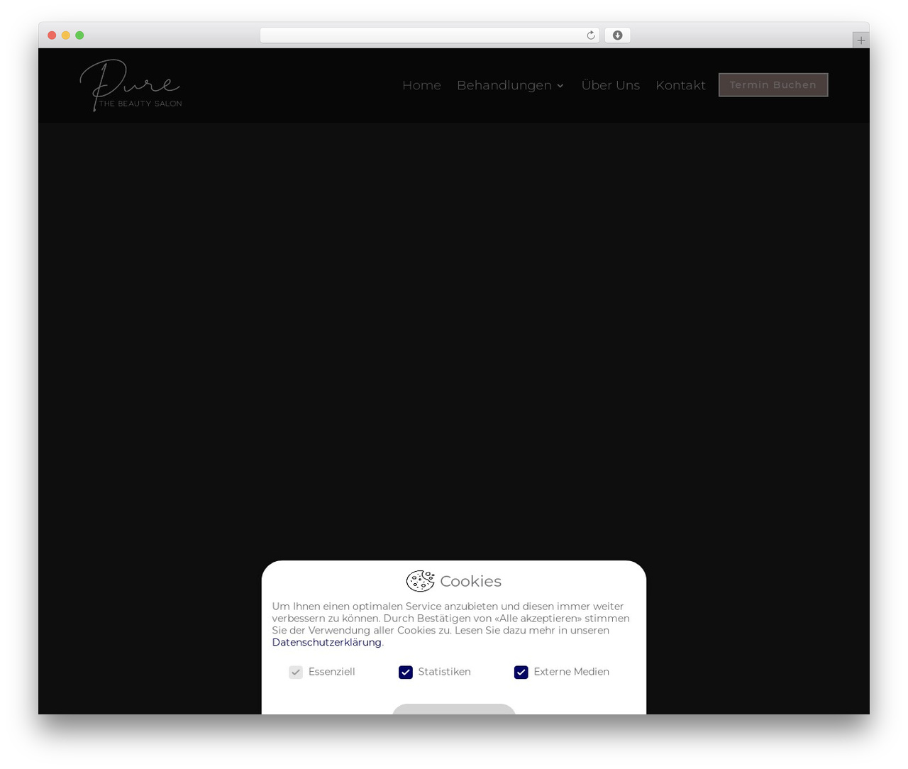 WordPress theme Divi - thebeautysalon.ch