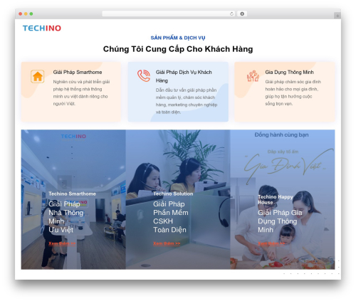WordPress website theme Softek - techino.vn