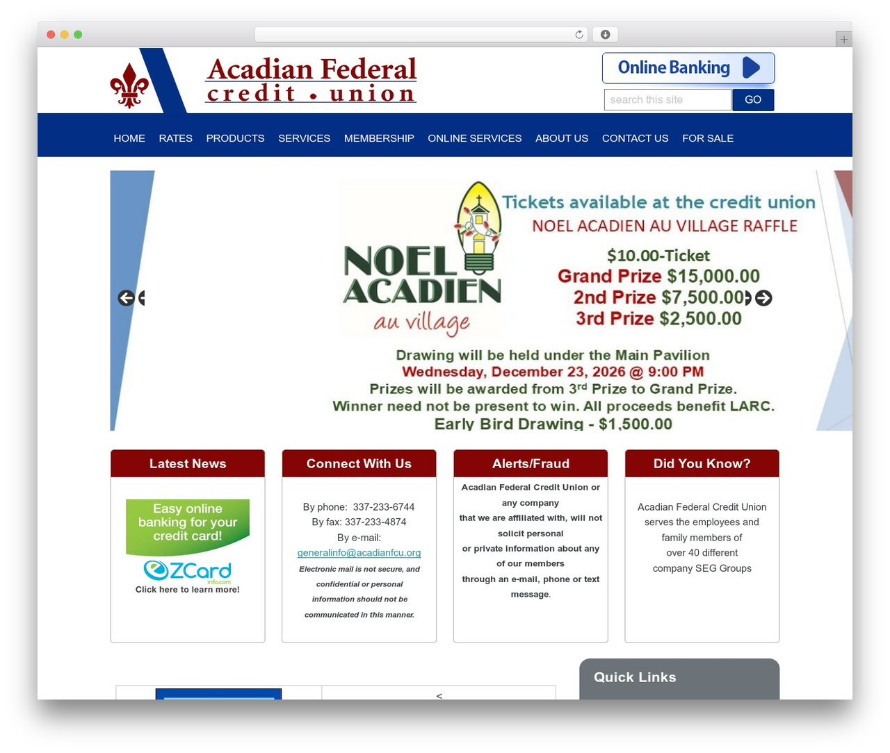 WP theme Builder - acadianfcu.org