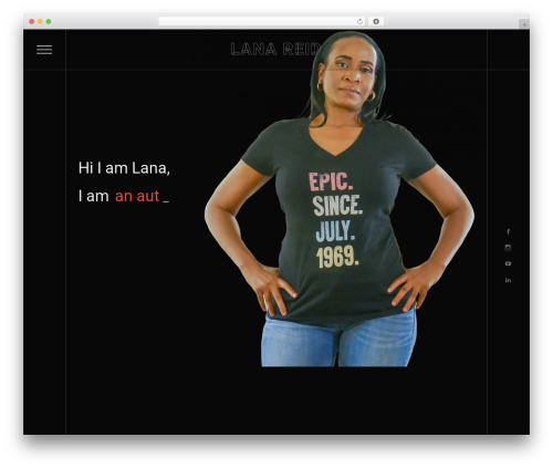 Andre WordPress theme - lanareid.com
