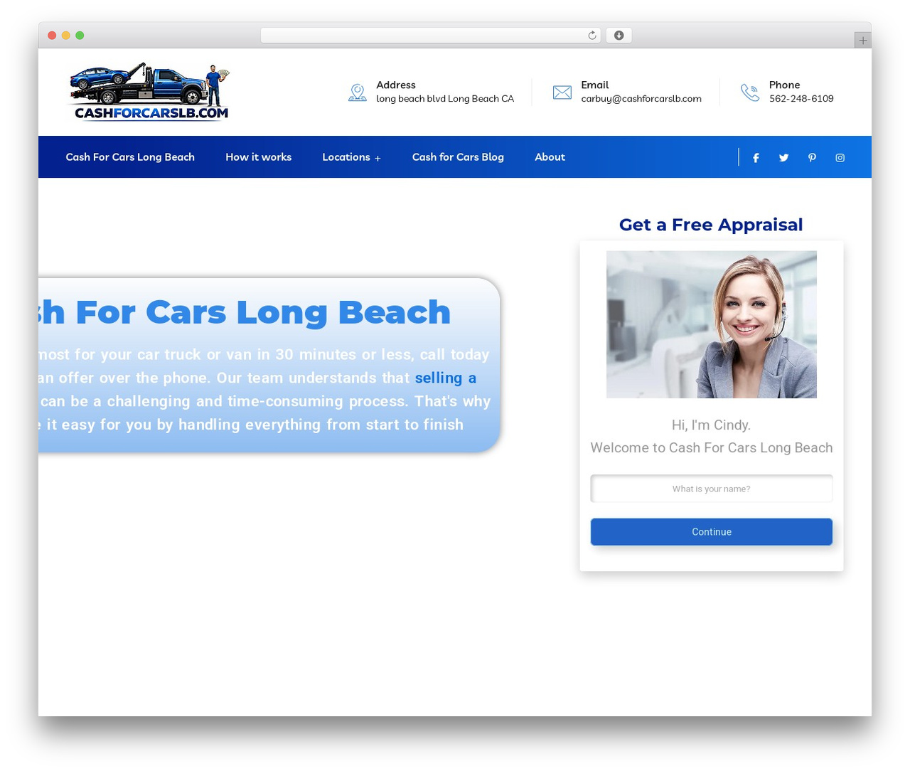 Braintech WP theme - cashforcarslb.com