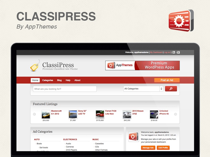 ClassiPress theme WordPress by AppThemes