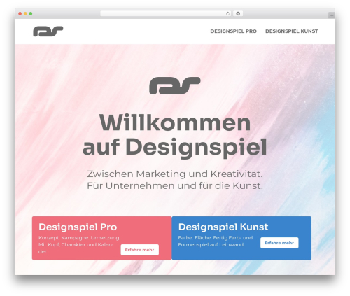Designspiel WordPress theme - designspiel.ch