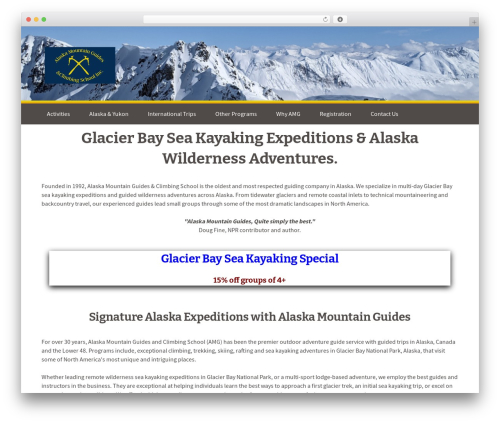 FlatOn Pro WordPress website theme - alaskamountainguides.com