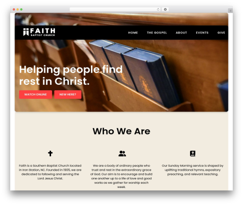 Float best WordPress theme - faithbaptist1905.org
