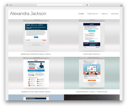 Gallery Responsive WordPress Theme WordPress theme design - alexandrajdesign.com