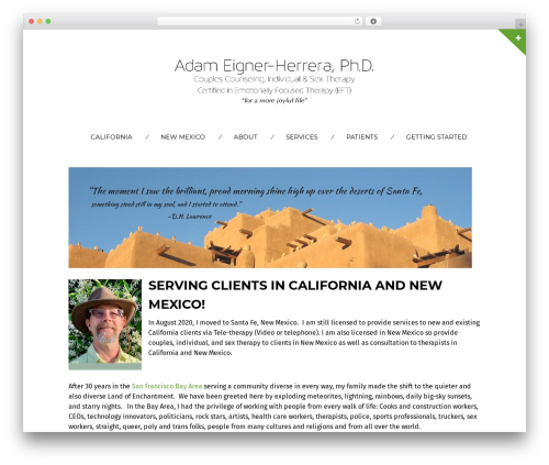 Om WordPress theme - adameigner.com