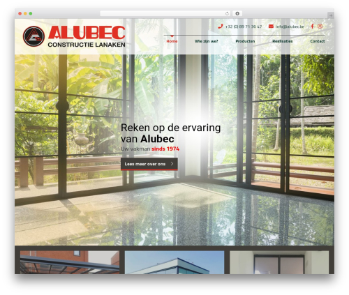 Sandbox Services framework WordPress website theme - alubec.be