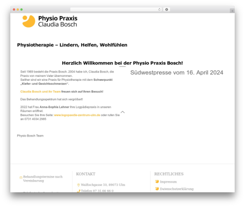 Themify Popup (themify-popup) free WordPress plugin - physio-bosch.de