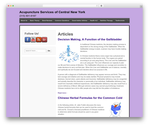 Theme WordPress Responsive - acupuncture-services.com
