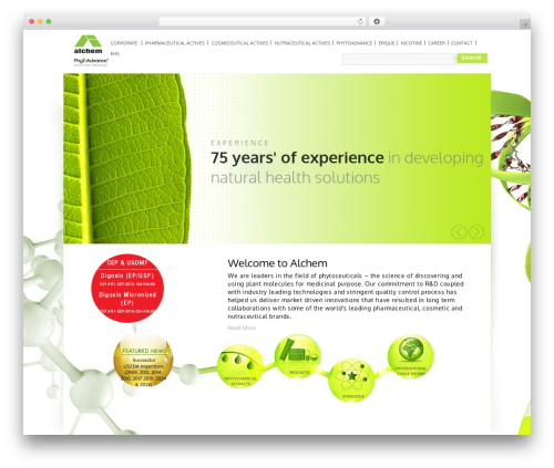 WordPress theme ALCHEM Theme - alcheminternational.com