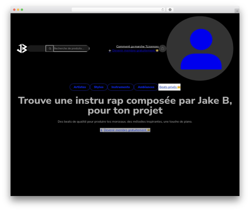 Sonaar music pro WordPress plugin - jakebmusic.com