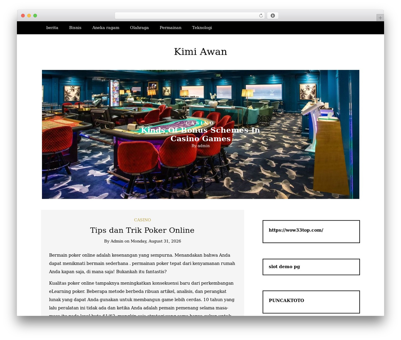 Writee WordPress theme - kimiawan.id