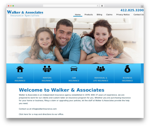 Azure Basic Child WordPress theme - walkerinsurance.net