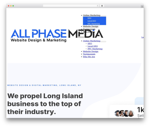 Bricks WordPress theme - allphasemedia.com