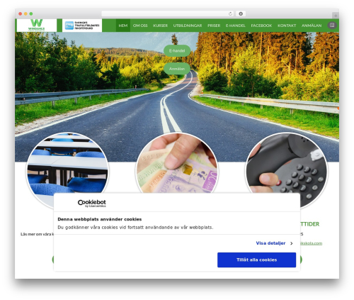 CMS cmsvrx system theme WordPress - windahlstrafikskola.com