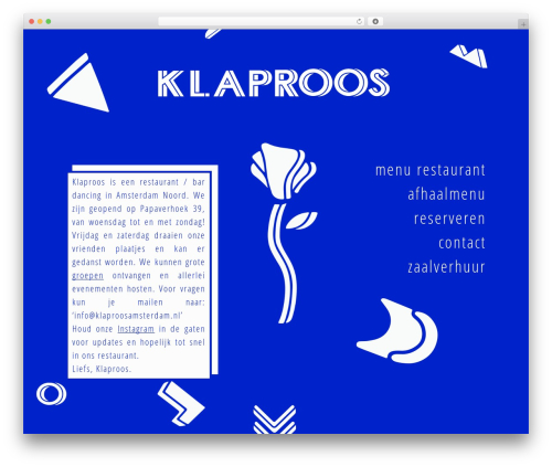 Custom Child Theme WordPress theme - klaproosamsterdam.nl