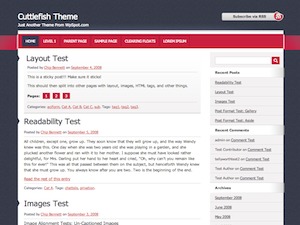 Cuttlefish WordPress theme by WpSpot.com
