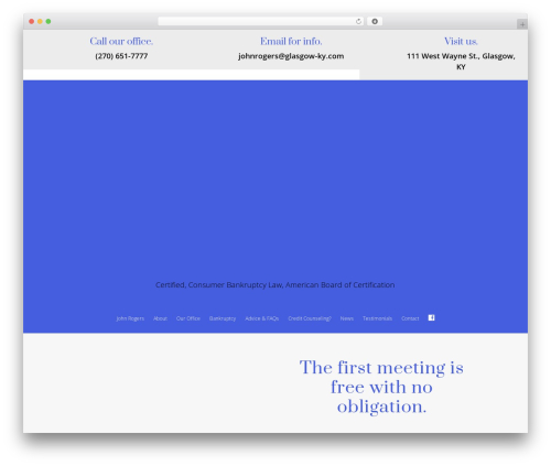 Divi WordPress theme - bankruptcy.ky