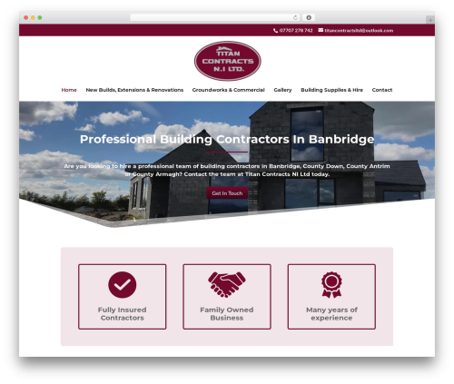 Divi WordPress theme - titancontractsltd.co.uk