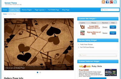 Spread Theme WordPress theme by Thomas Calkins