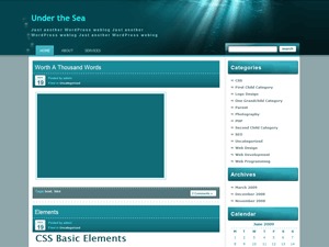 Theme WordPress Under the Sea