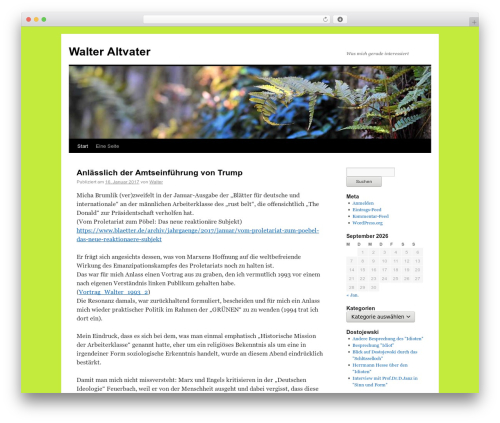 Theme WordPress Walter - walter-altvater.de