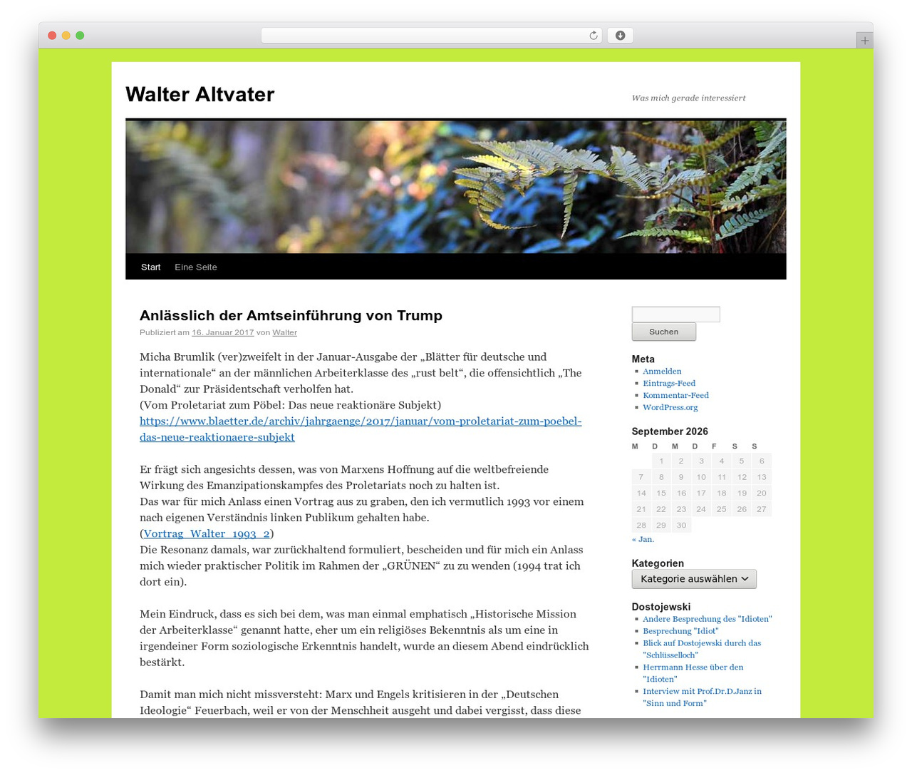 Theme WordPress Walter - walter-altvater.de