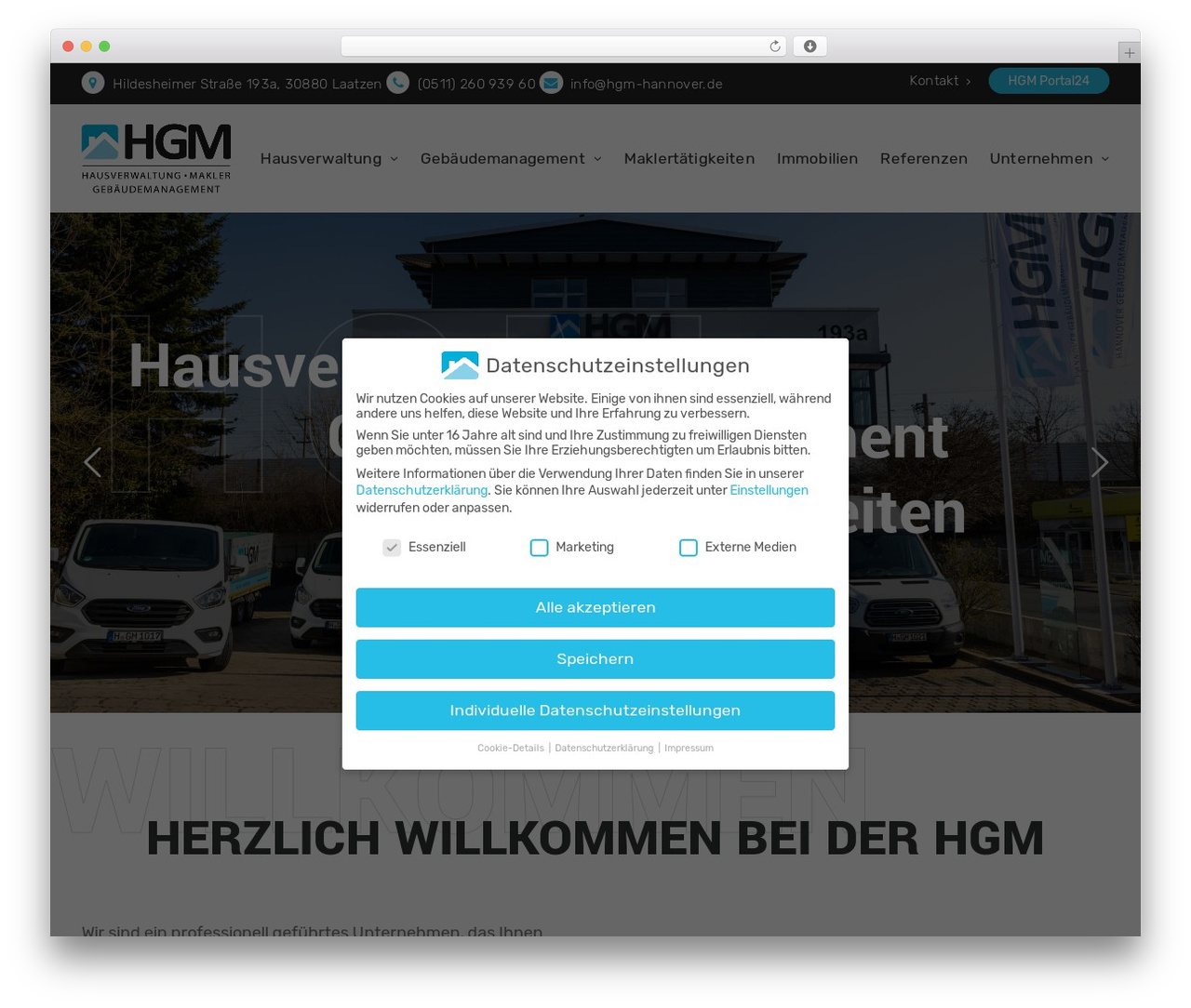 Uncode premium WordPress theme - hgm-hannover.de