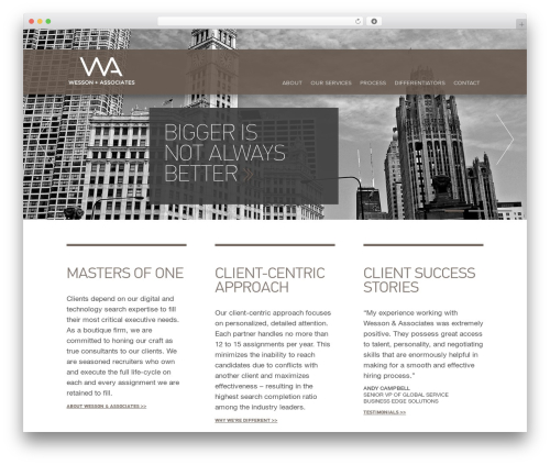 Wesson WordPress theme - wessona.com