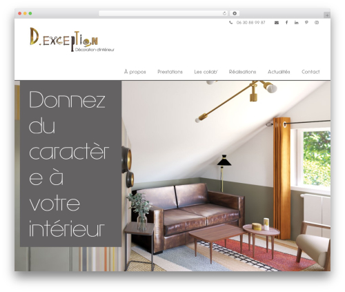 WordPress theme D.exception - d-exception.fr