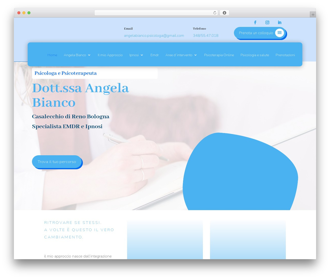 WordPress theme Divi - www.angelabianco.org