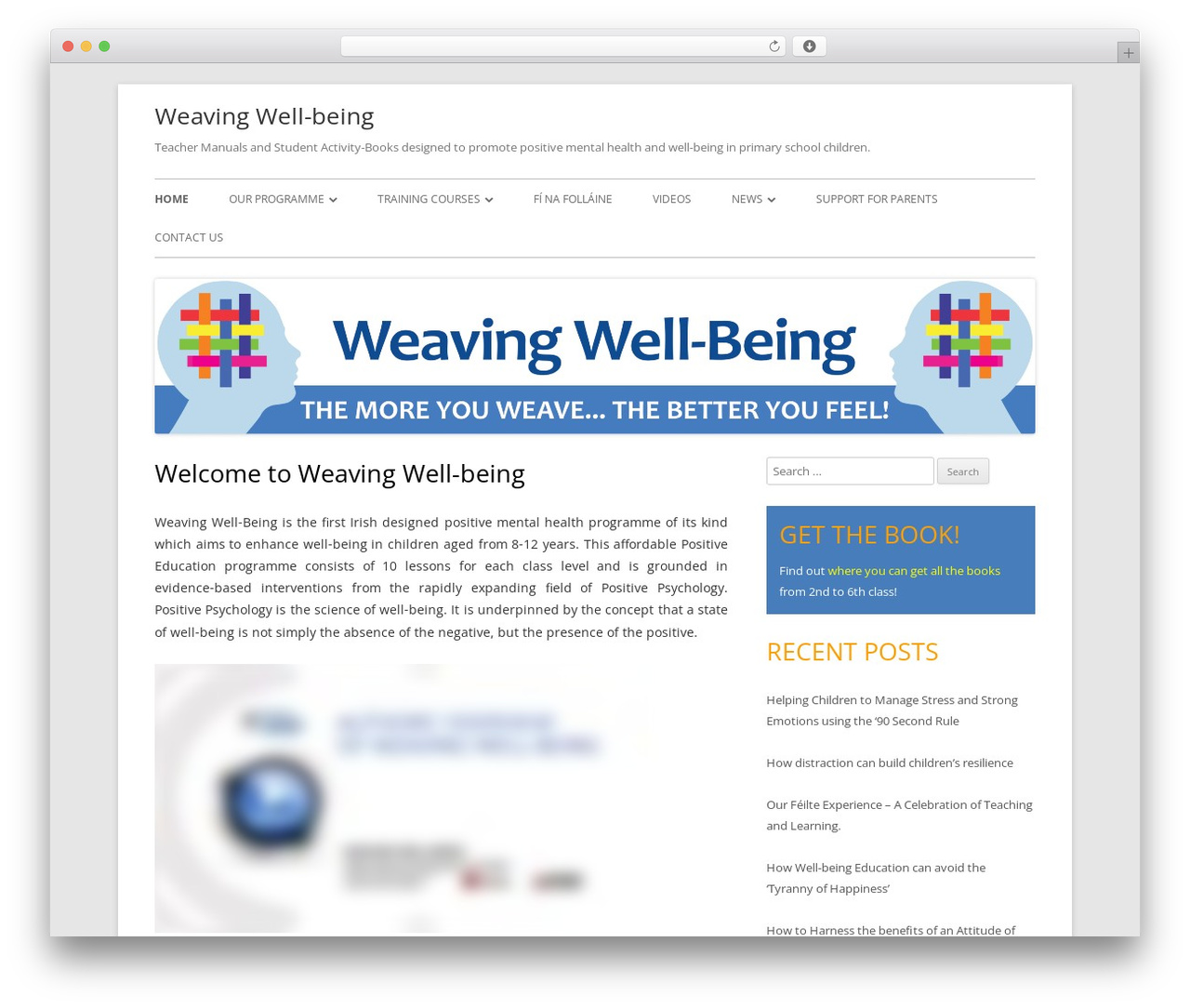 WordPress theme Tiny Forge - weavingwellbeing.com