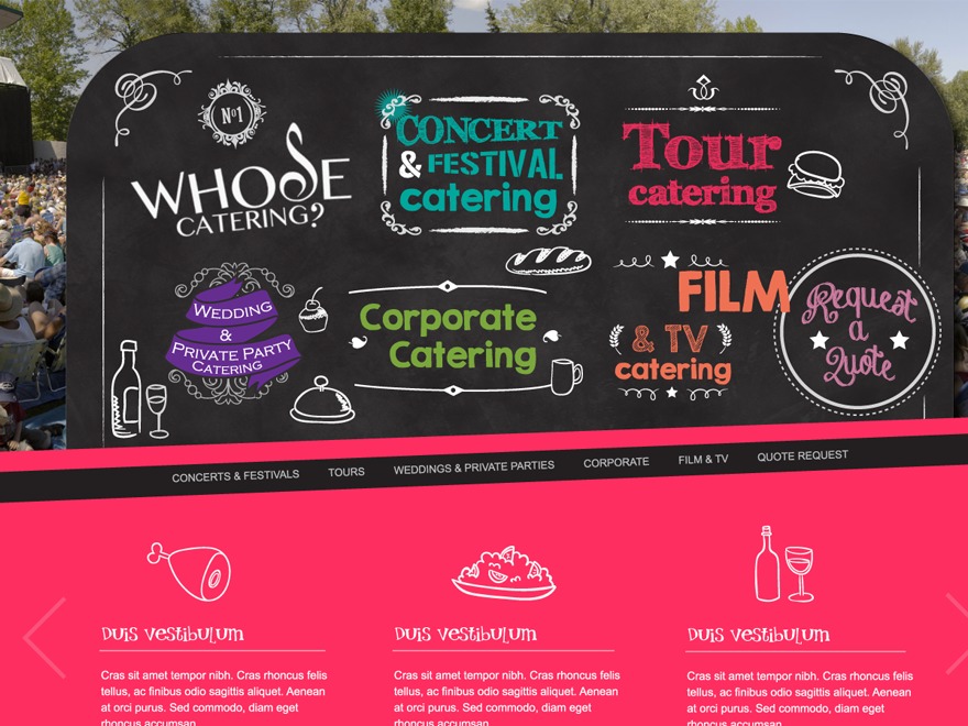 WordPress theme WhoseCatering WordPress theme WhoseCatering