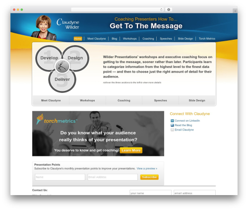 WordPress theme Wilder Presentations - wilderpresentations.com