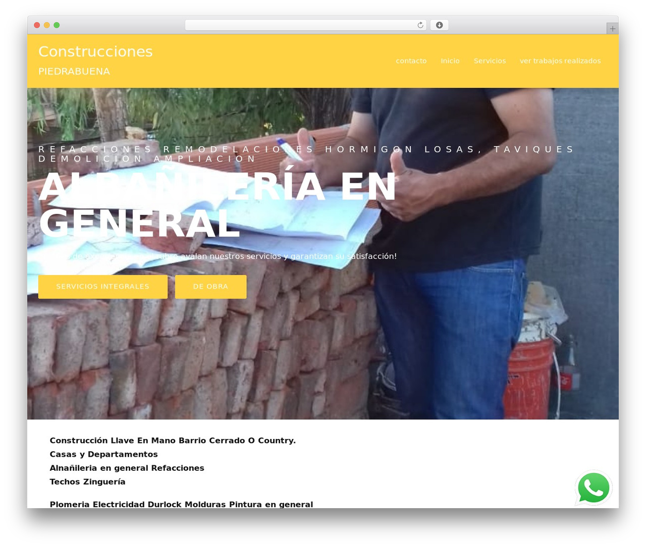 WP theme Construct-Ex - construccionespiedrabuena.com