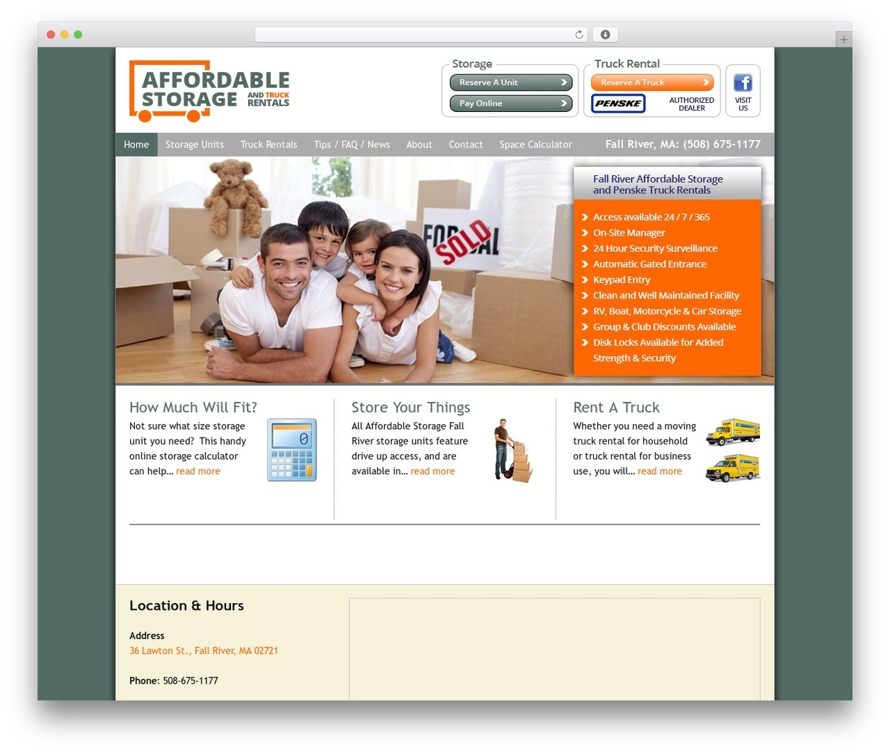 Catalyst WordPress theme - affordablestoragefallriver.com